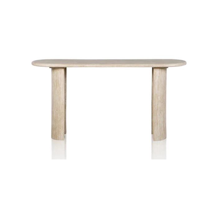 Barnard Travertine Console Table
