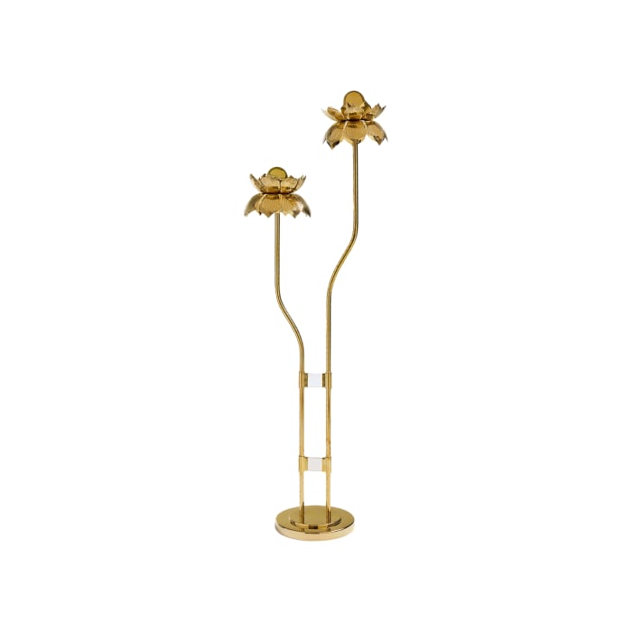 Brass Flower Floor Lamp