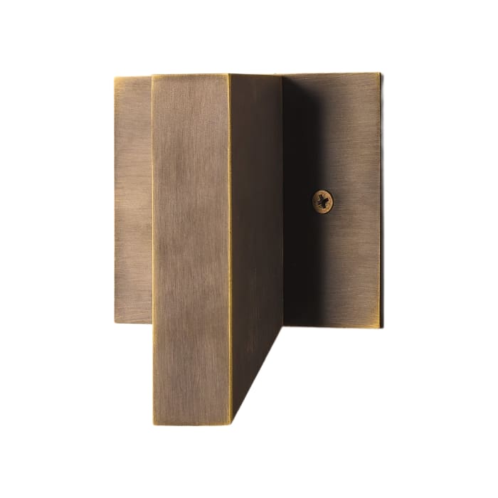 Andor IP54 fixed wall light in bronze