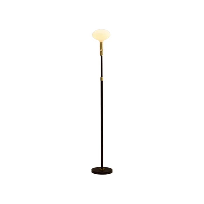 Poise Adjustable Floor Lamp in Brass + Oval II