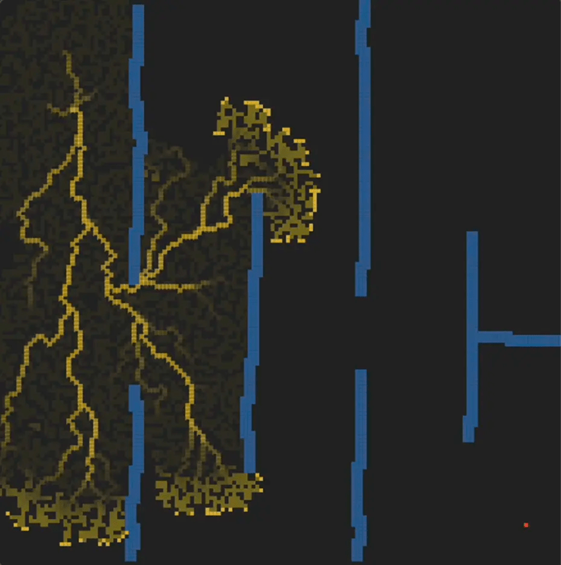 Artificial Physarum Experiment