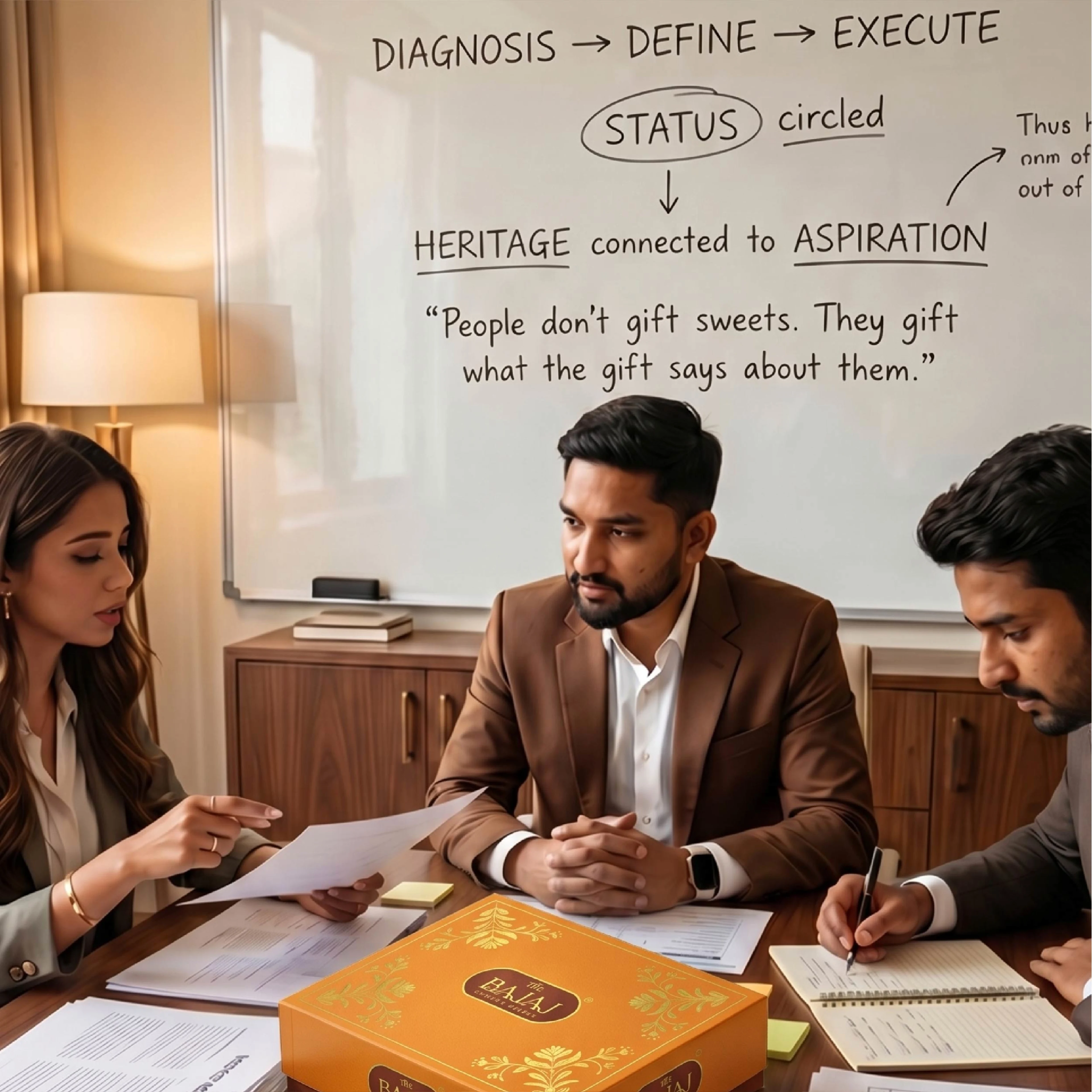 Vishverse strategy session repositioning Bajaj as premium Indian gifting brand