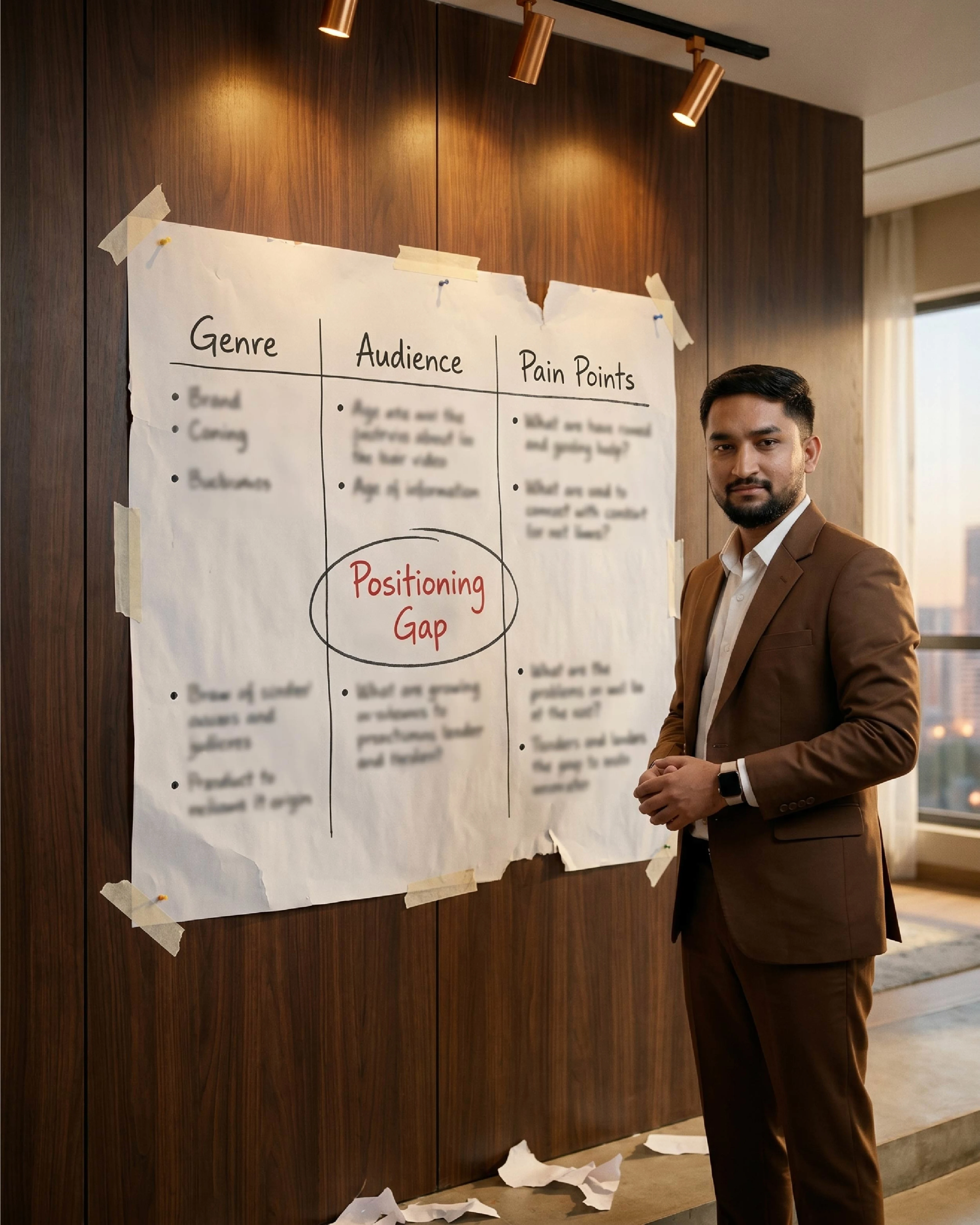 Research board — positioning gap analysis