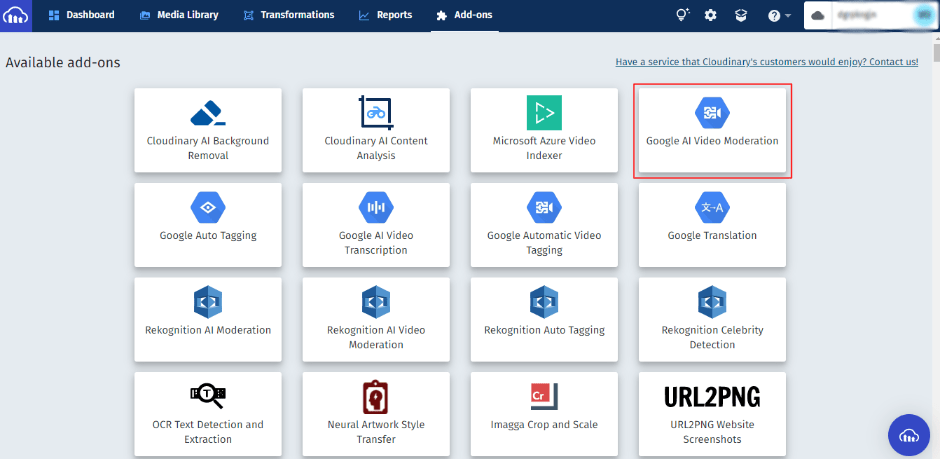 Cloudinary Addons