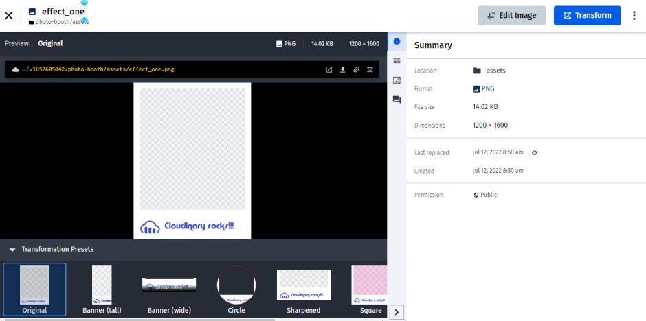 Rename Overlay Effect