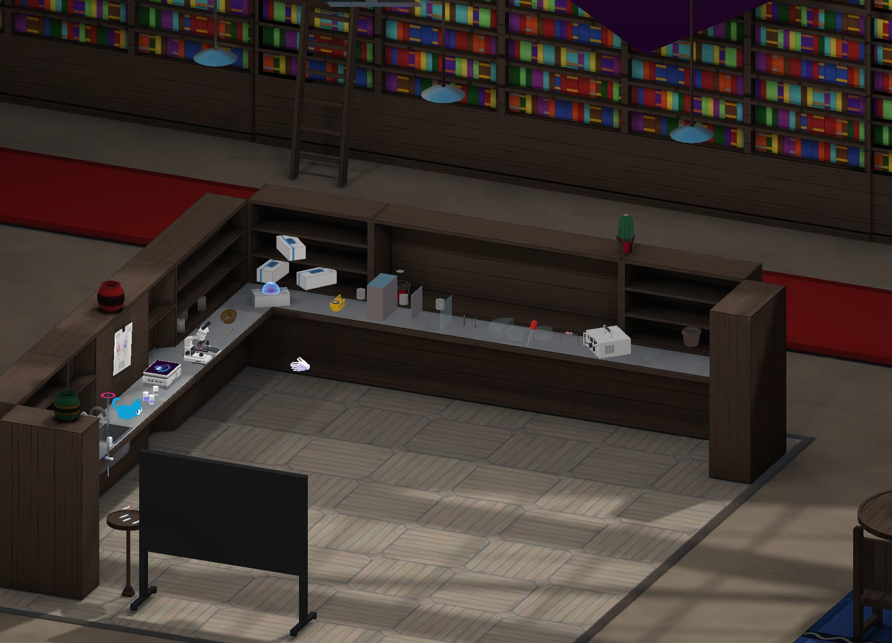 Students engaged in hands-on virtual laboratory learning