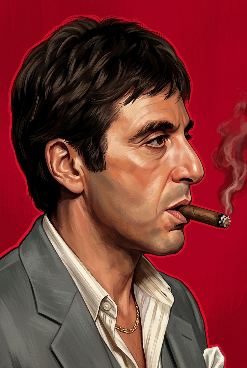 Tony Montana portrait