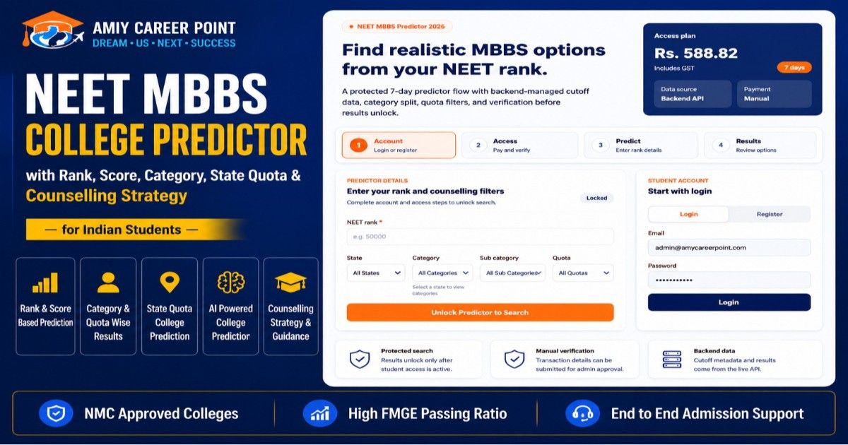 "NEET MBBS College Predictor 2026"