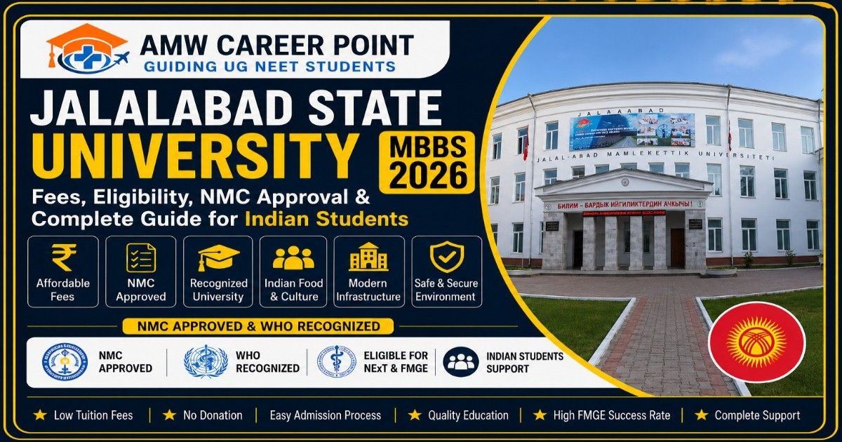 Jalalabad State University MBBS 2026: Fees, Eligibility, NMC Approval & Complete Guide for Indian Students