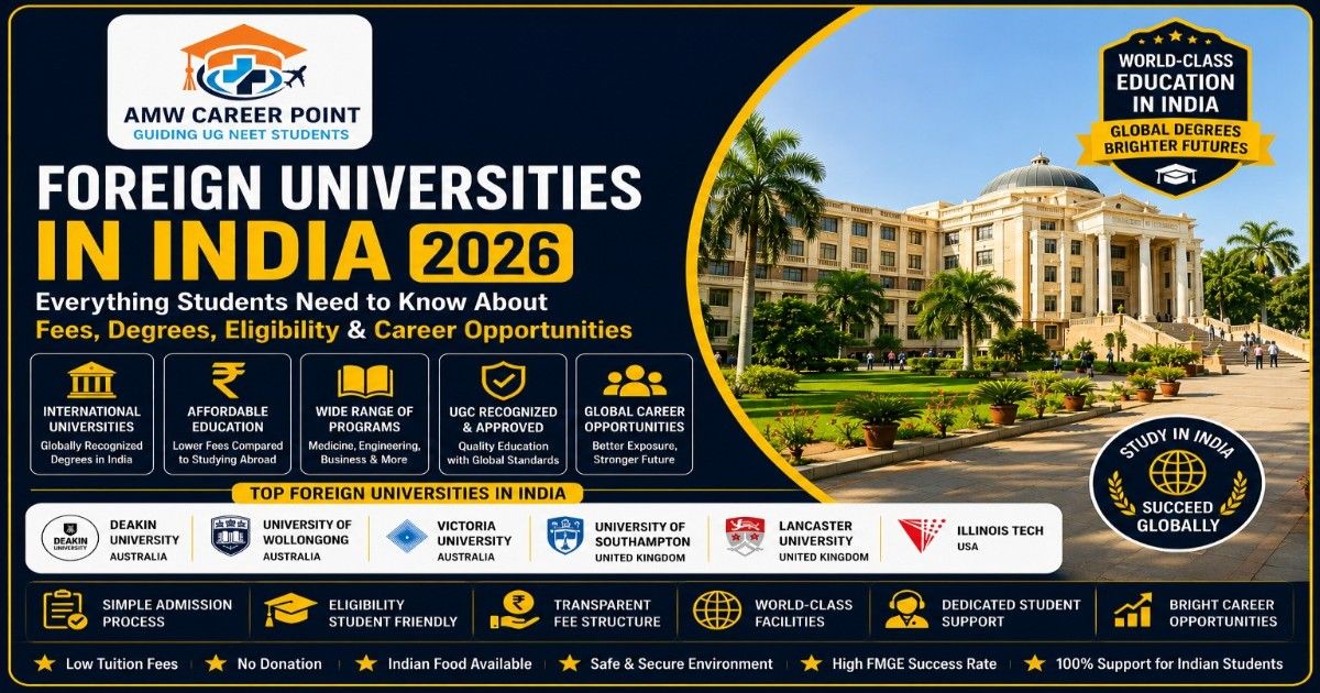 "Foreign Universities in India 2026 Admission Guide"