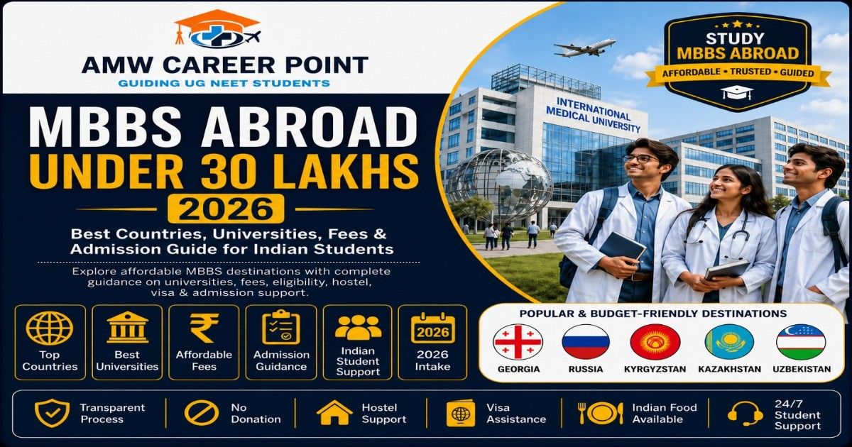 MBBS Abroad Under 30 Lakhs in 2026: Best Countries, Universities, Fees & Admission Guide for Indian Students
