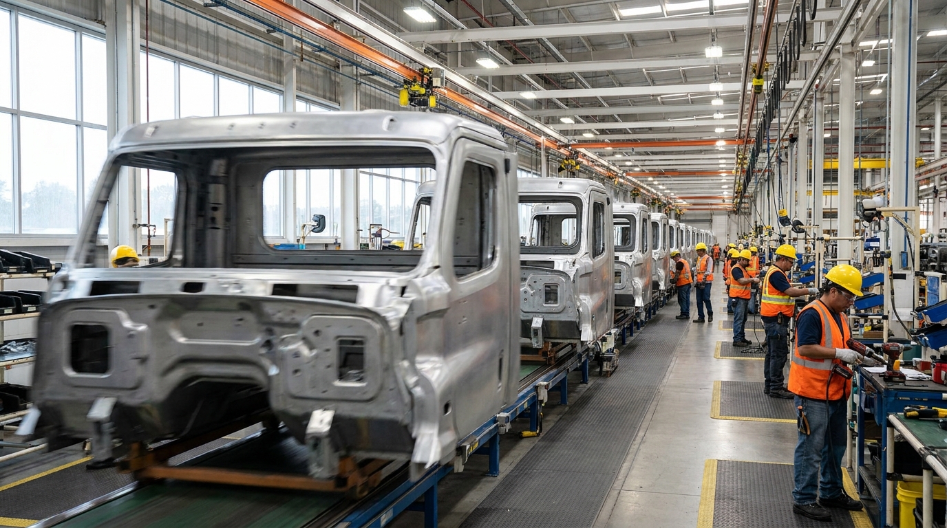 México armó 16,389 camiones en agosto, el doble que en 2025