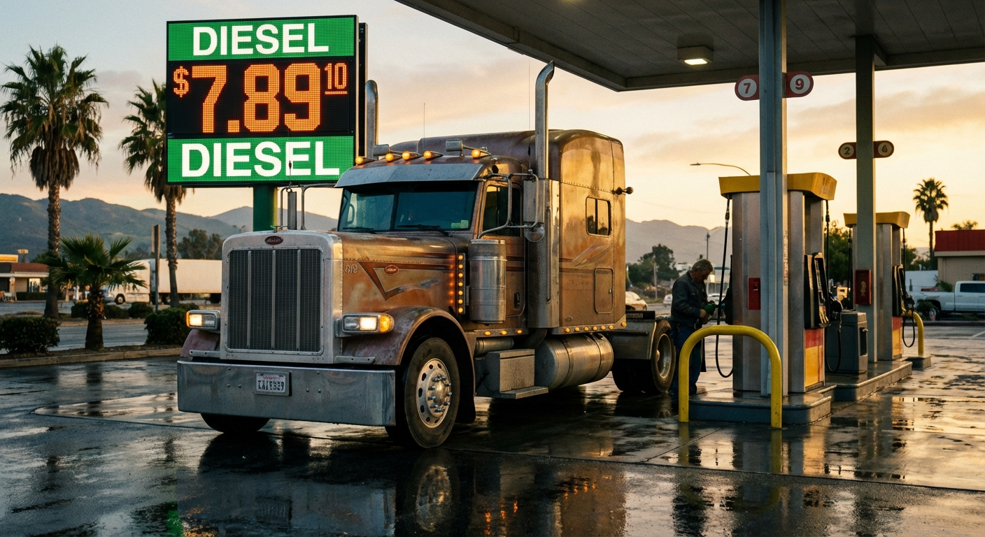 Alerta Roja: El Diésel en California Rompe Récords a $7.75 por Galón