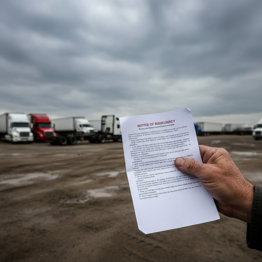 Small Trucking Firms Crushed: Bankruptcies Surge as Freight Market Bites Hard