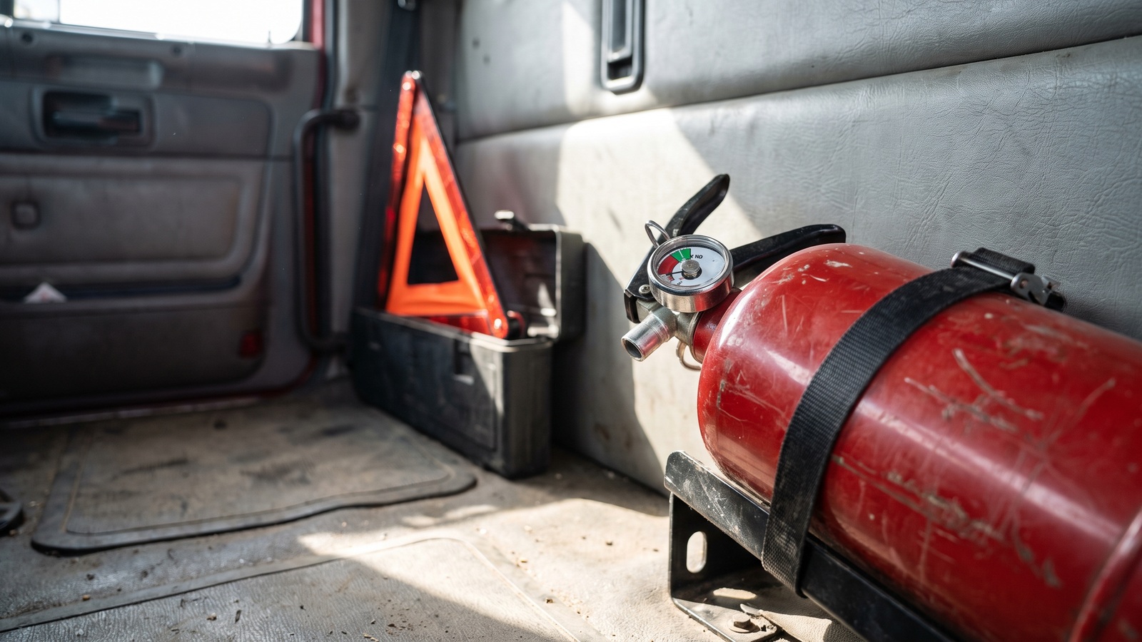 Truck Fire Extinguisher Rules: 5 B:C and Three Triangles