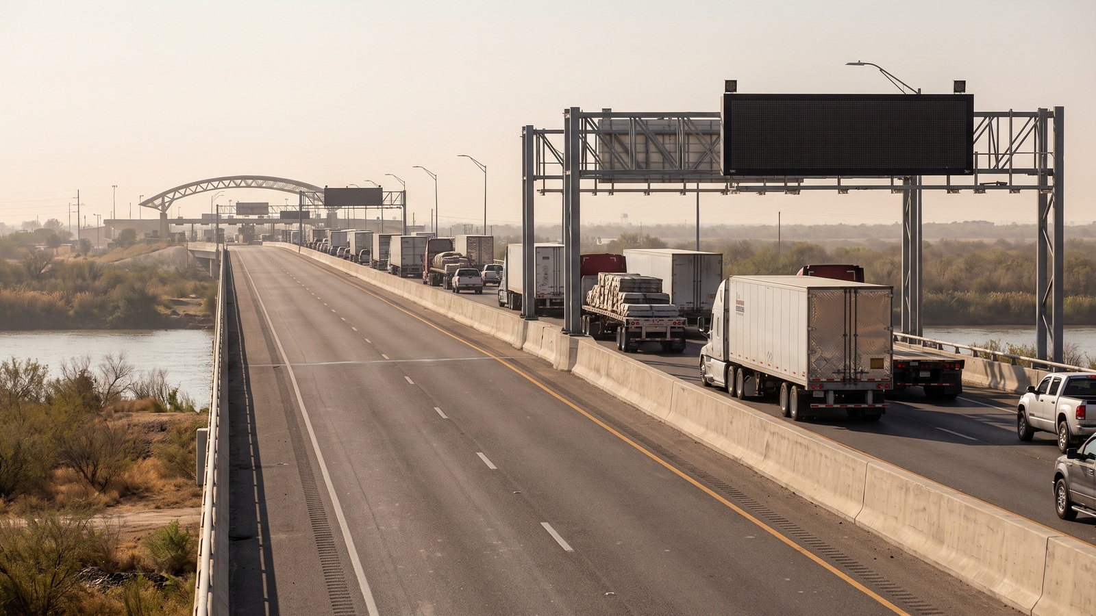 Laredo Bridge Plan: 18 Lanes Across Two Spans, No Date Yet