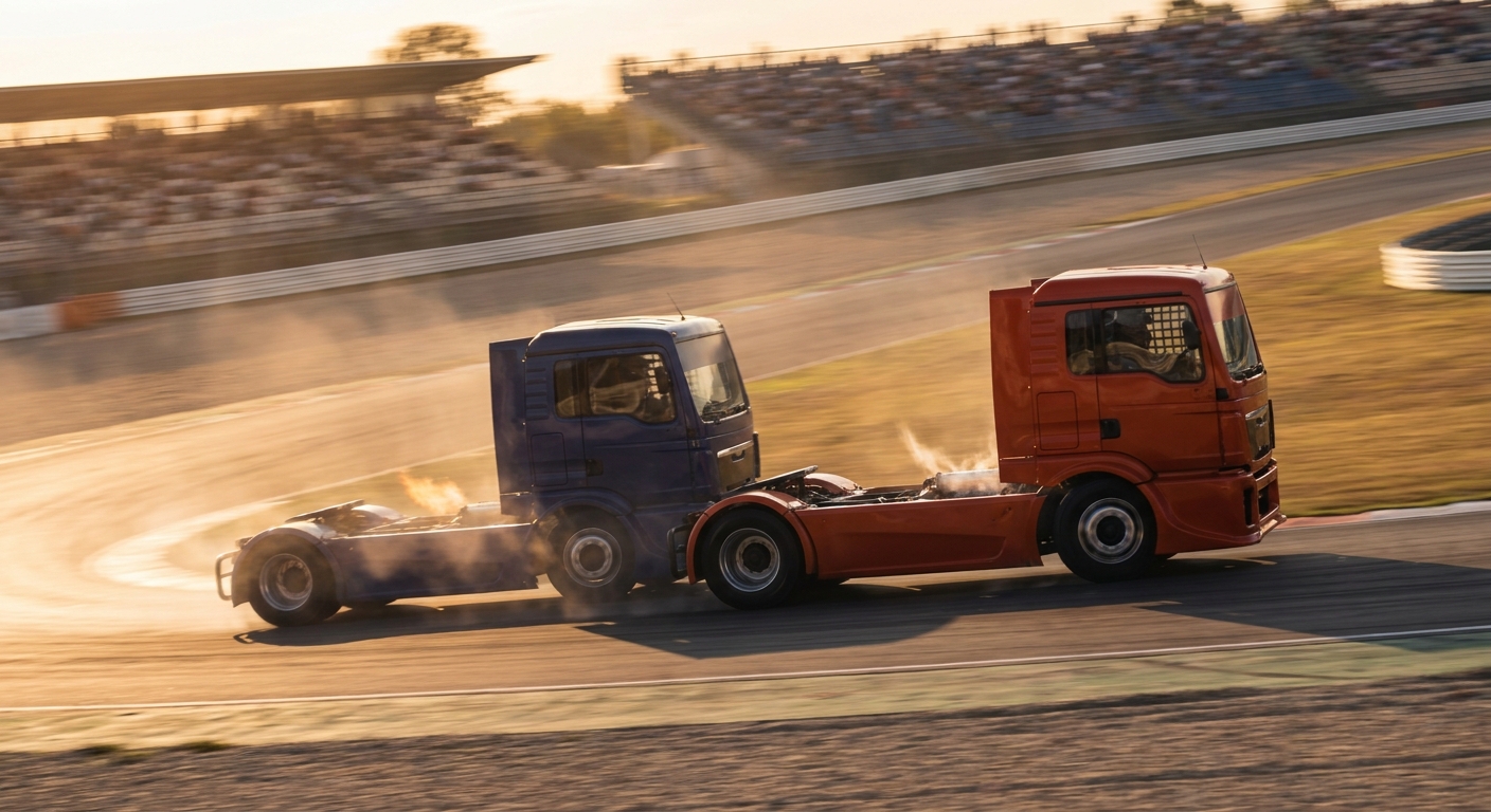A Son Beat His Father, the Six-Time Truck Champion
