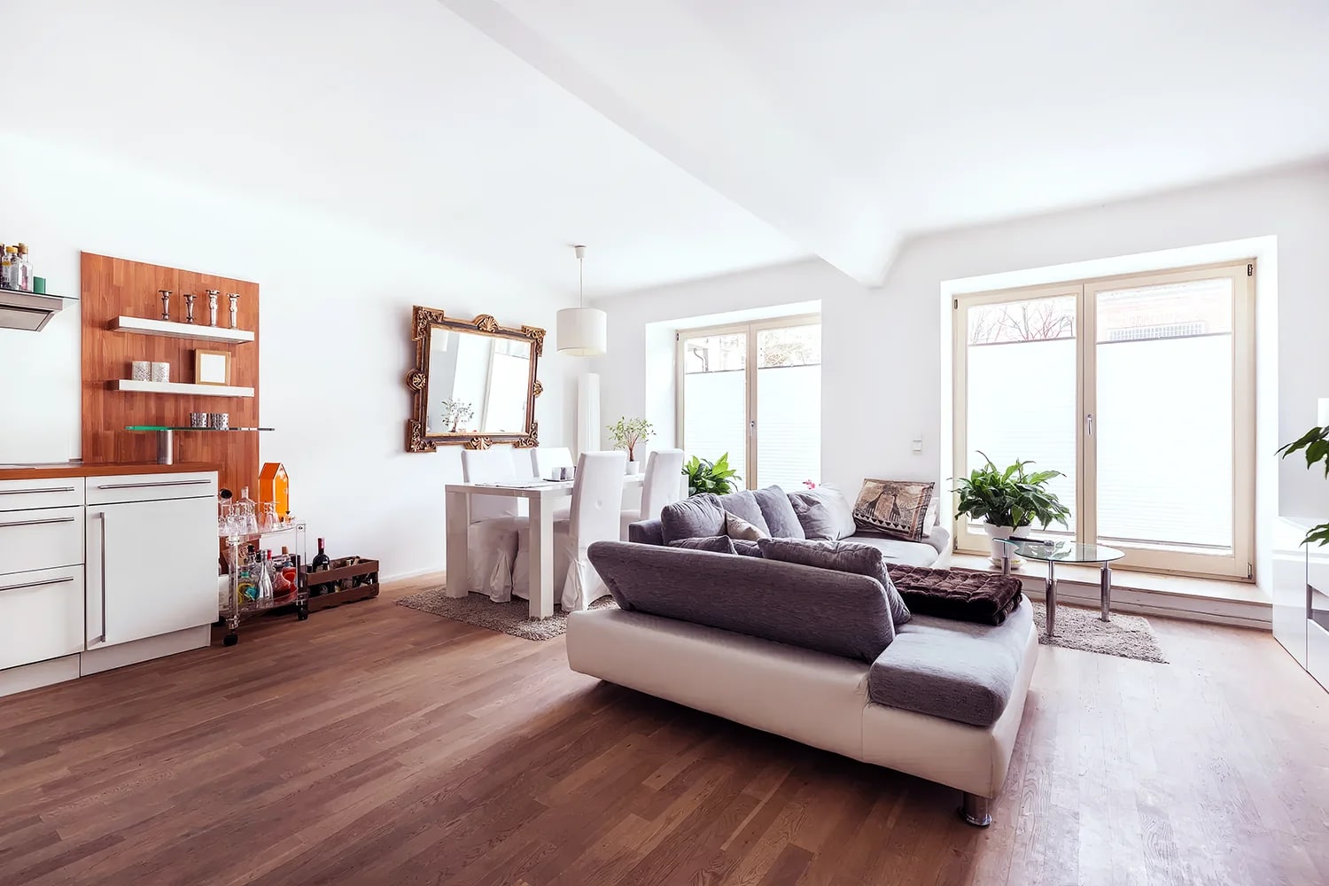 Clean residential room