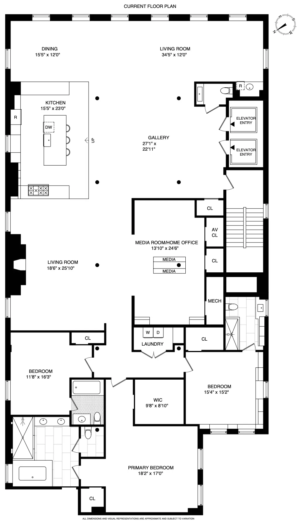 158 Mercer Street, Unit 10B - Floor Plan