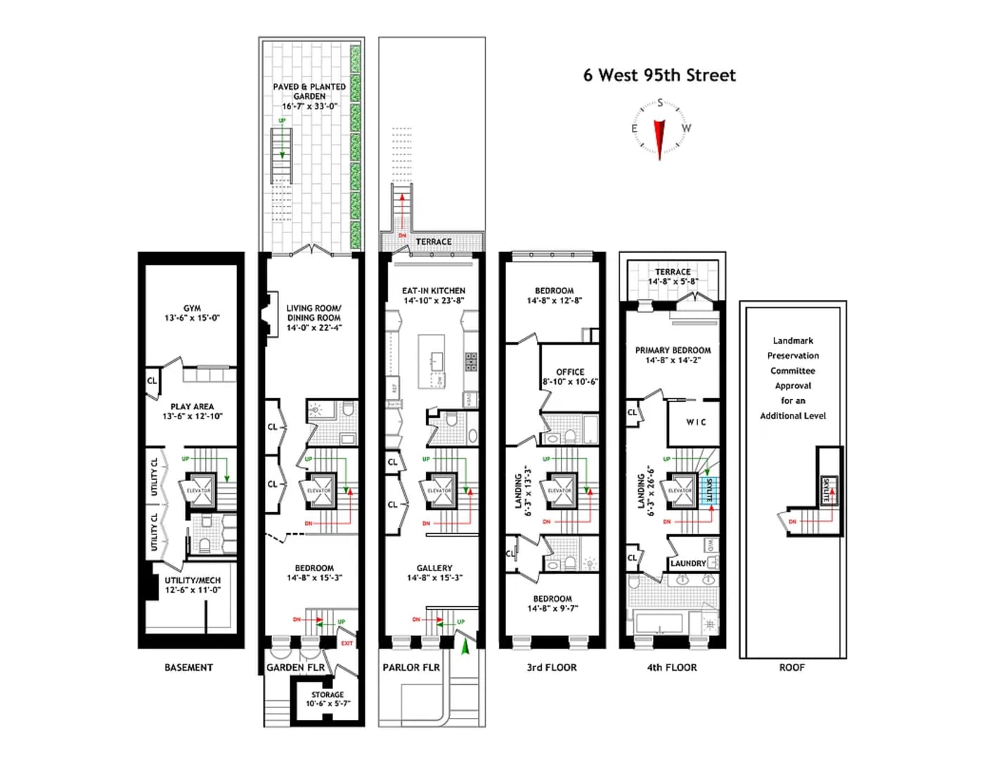 6 West 95th Street - Floor Plan