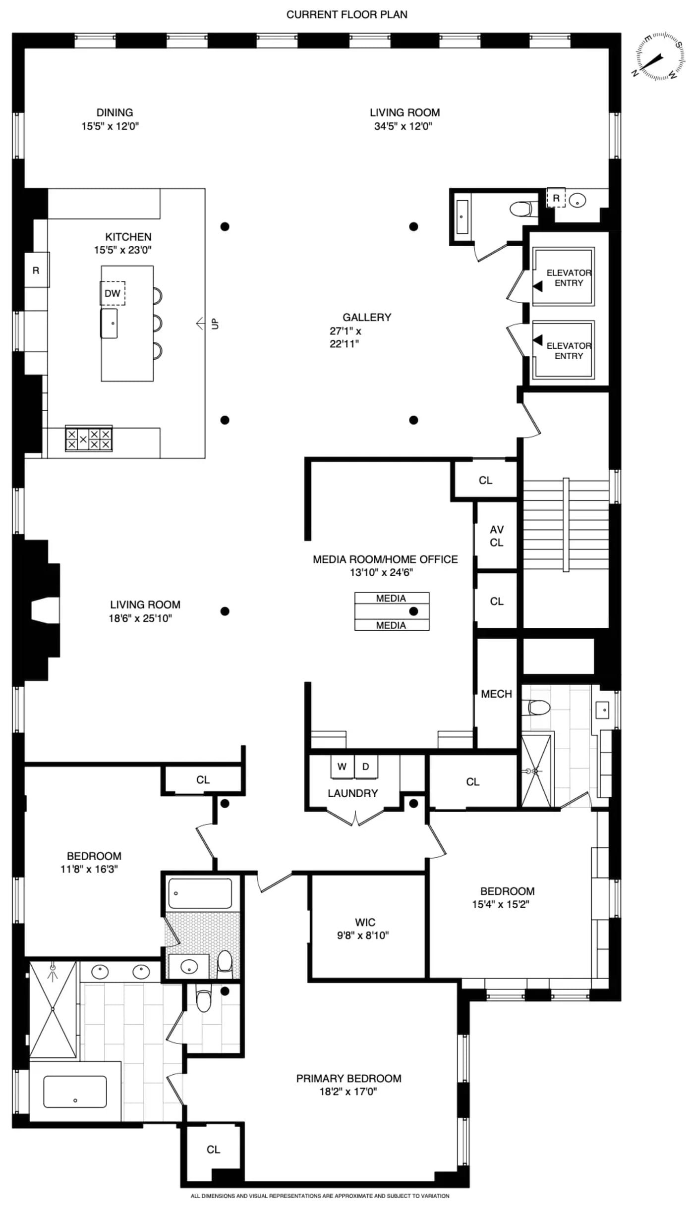 158 Mercer Street, Unit 10B - Floor Plan