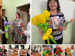 Мастер-класс по изготовлению цветов из воздушных шаров.