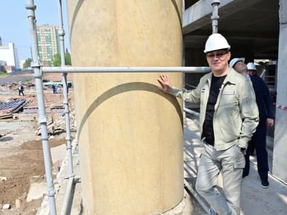 Глава Башкирии поделился фото со стройки Дворца борьбы в Уфе