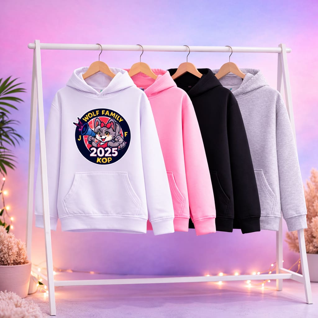 Sweat à Capuche WOLF Family Enfant Fille