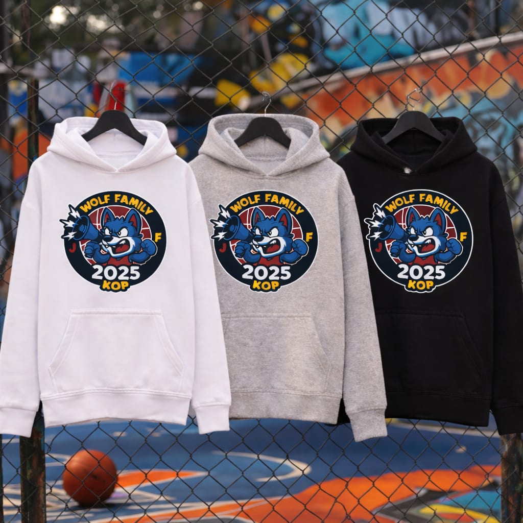 Sweat à Capuche WOLF Family Enfant Garçon
