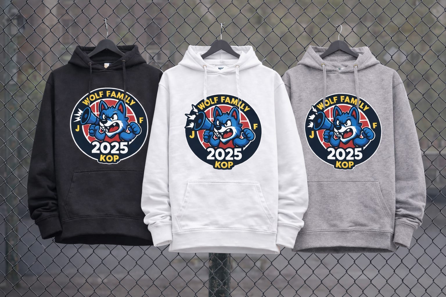 Sweat à Capuche WOLF Family Homme