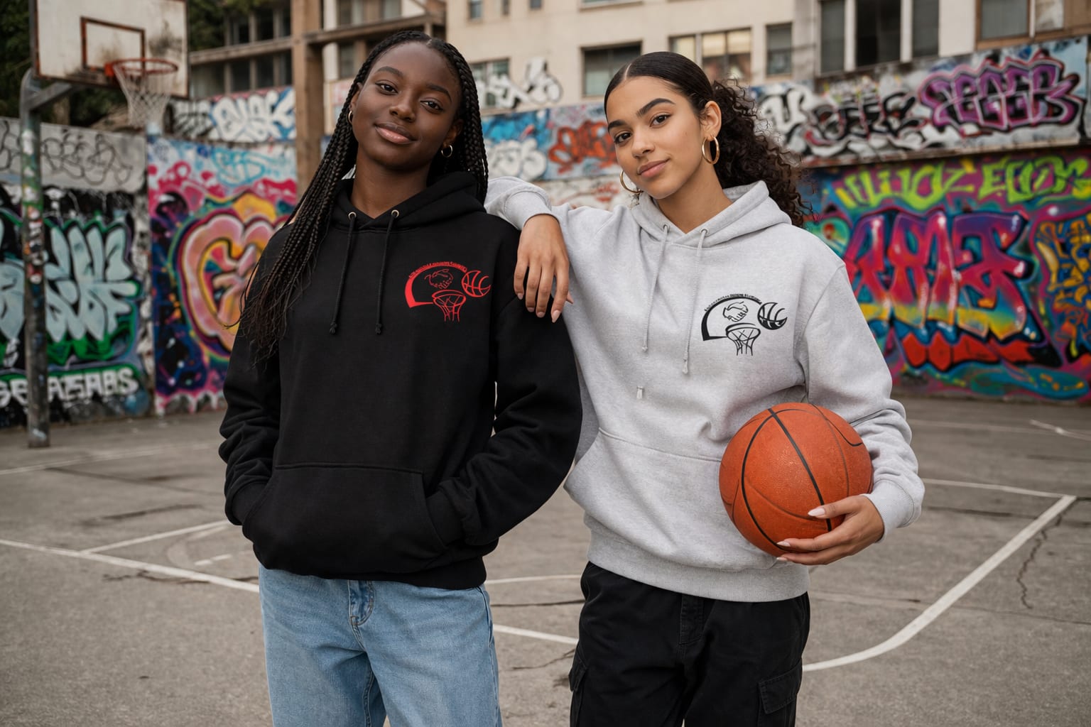 Sweat à capuche ACBB fille