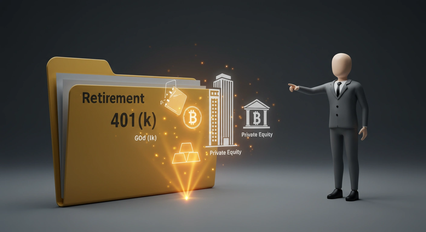 Trump Set to Unlock 401(k)s for Crypto, Gold, and Private Equity Boom