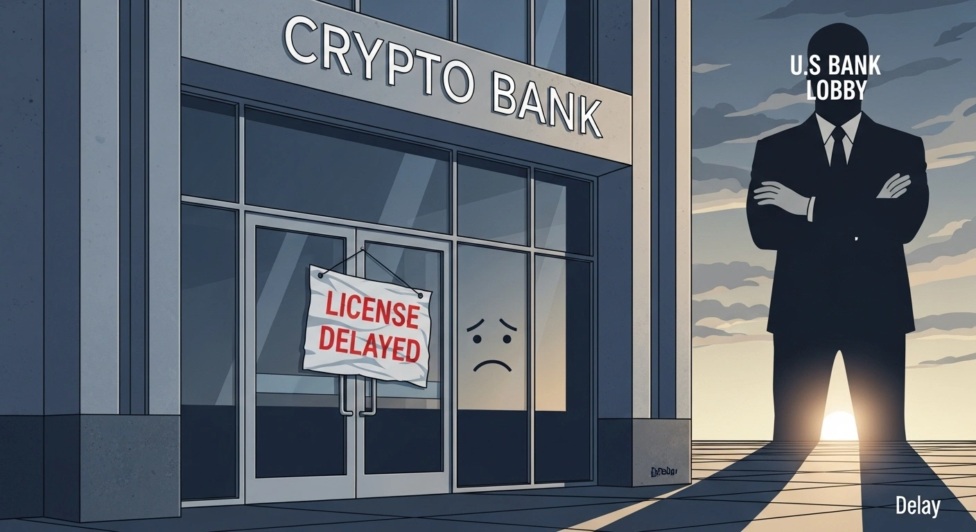 Crypto Banks Face Major Setback as US Bank Lobby Demands License Delay
