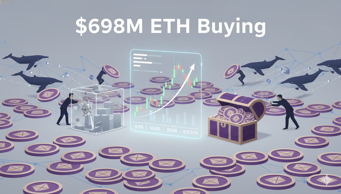 Ethereum Whales Make Massive Moves: $698M Bought Despite Market Dips