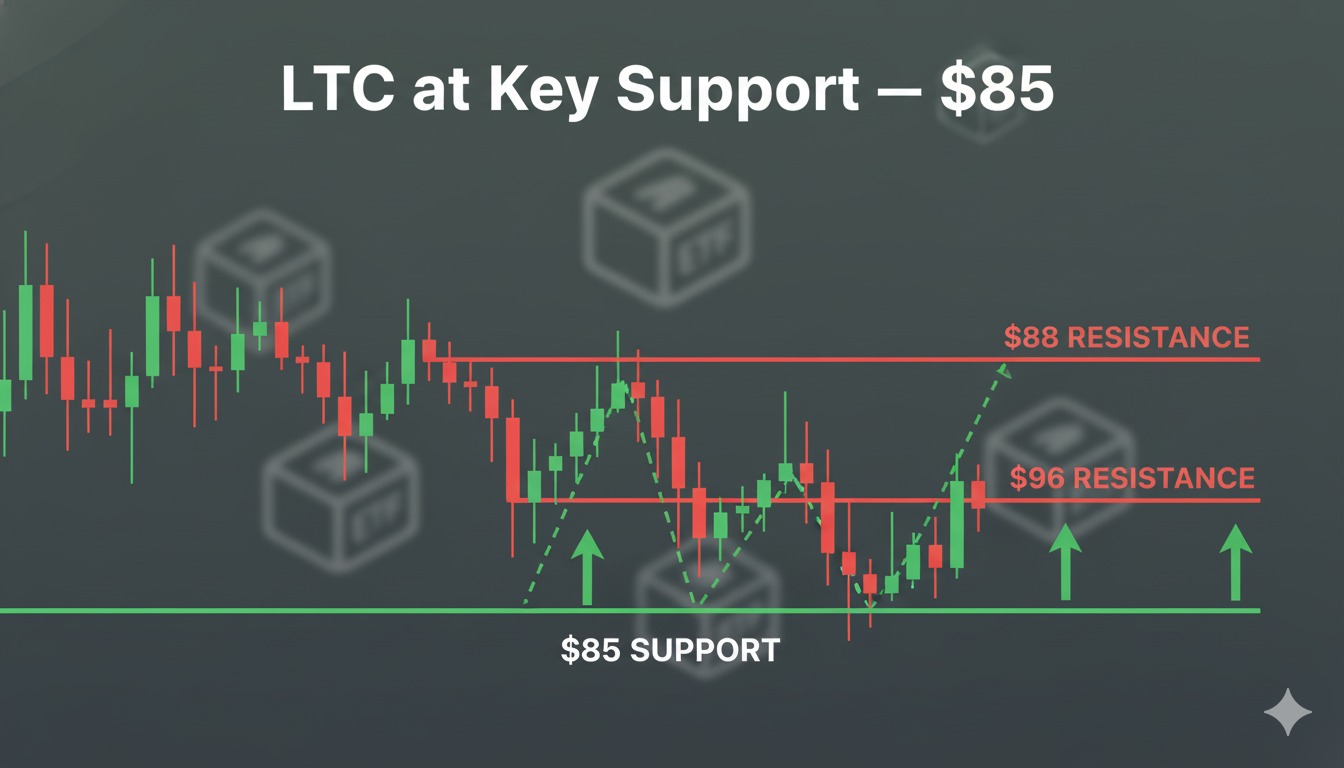 LTC Holds $85 Support as Traders Eye $96 Breakout