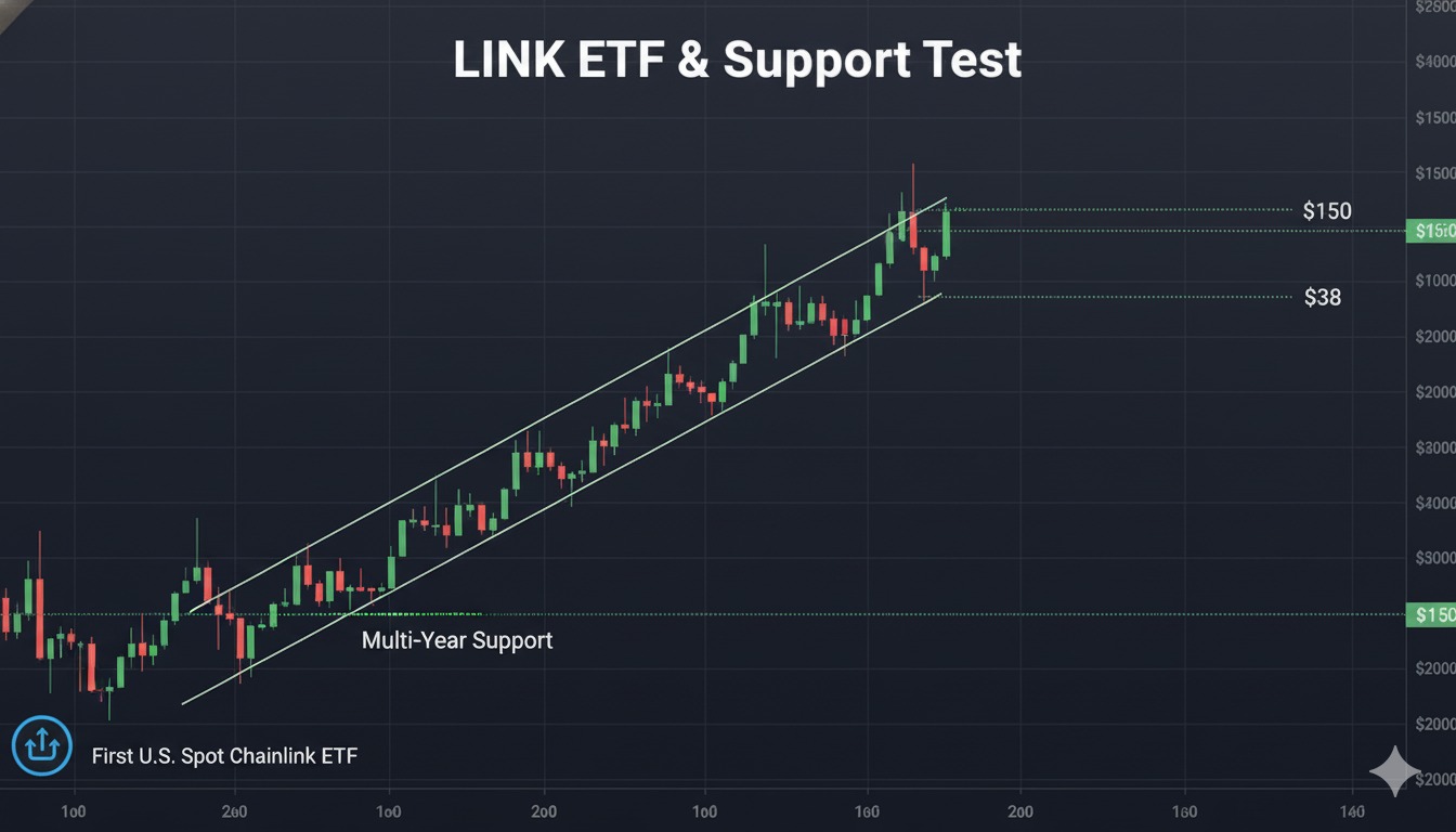 Chainlink ETF Debuts as LINK Tests Critical Support