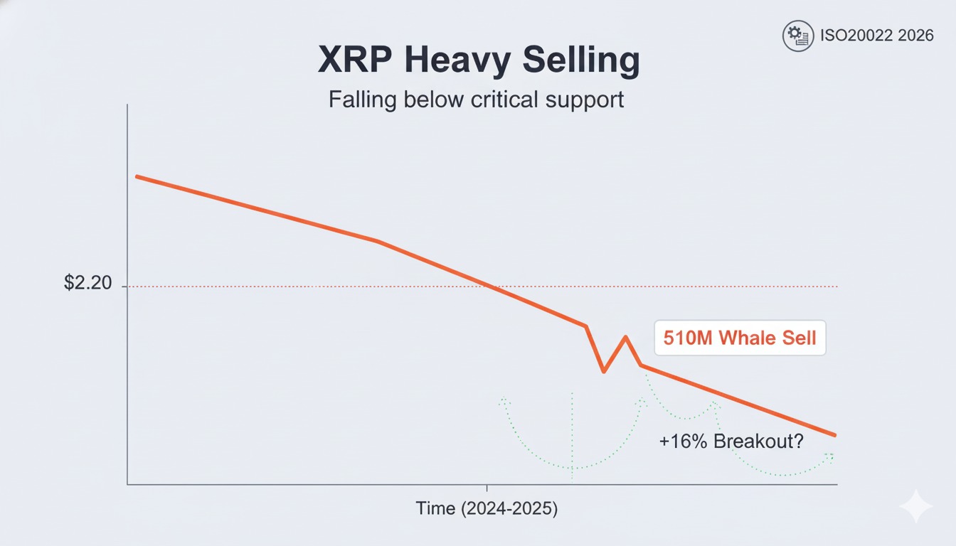 XRP Whales Dump 510M Tokens Amid Price Struggles
