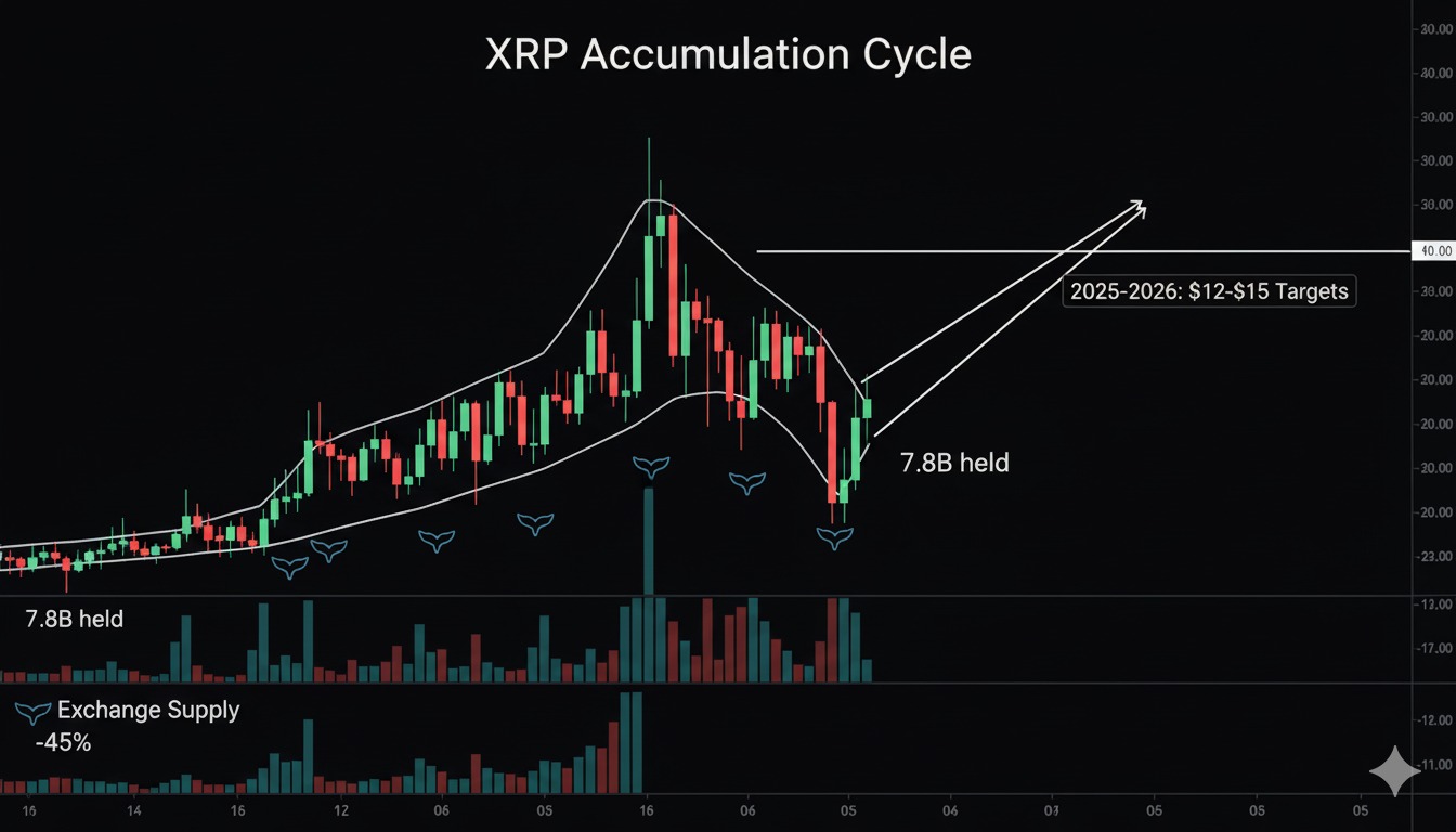 Fractals Flash Bullish: Analysts Predict XRP Expansion Phase in 2025–2026 With Targets as High as $12–$15