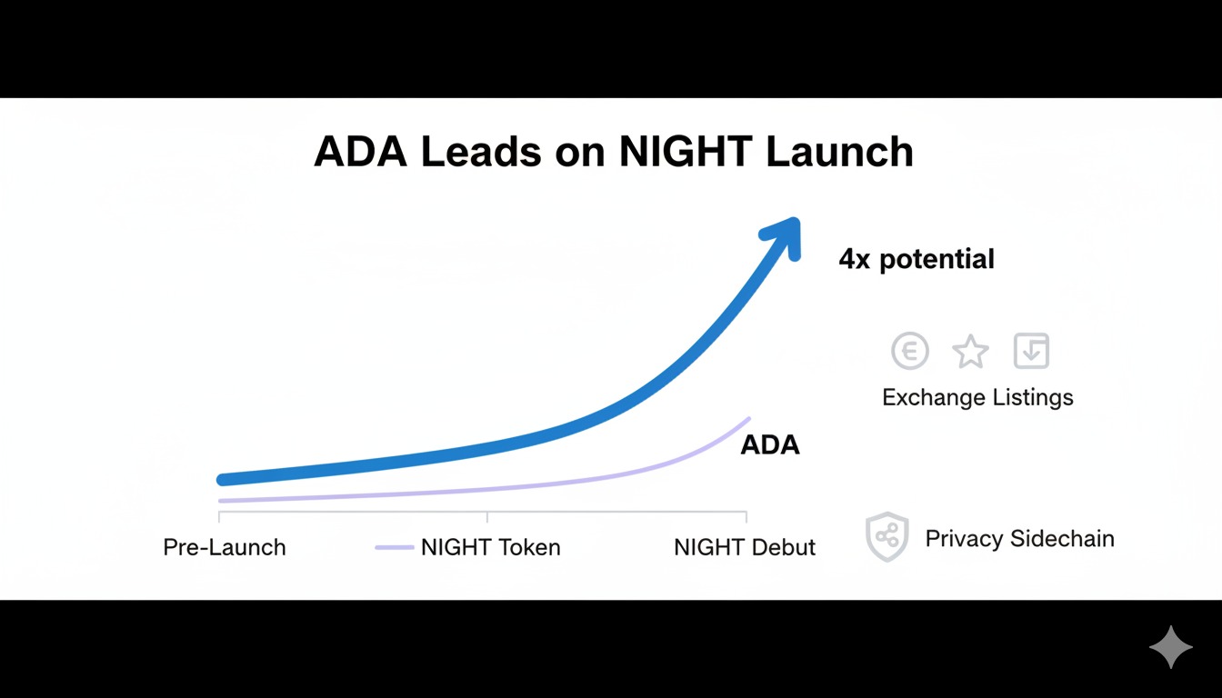 Cardano Defies Critics: ADA Pumps As Midnight NIGHT Token Debuts
