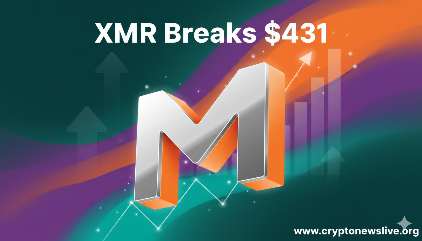 XMR Smashes Through $431 as Hyperliquid Ignites Rally