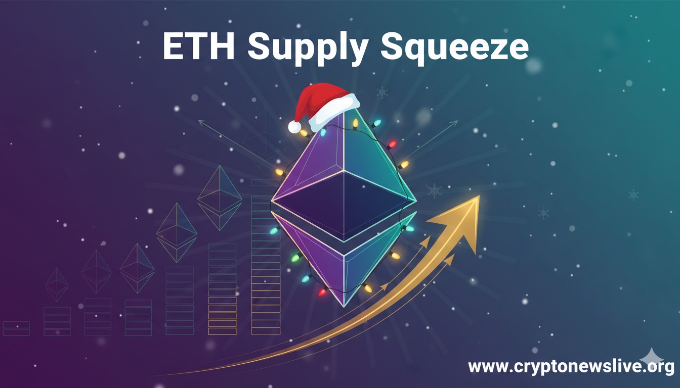 ETH Exchange Supply Hits 2016 Low as $3,050 Liquidation Zone Looms