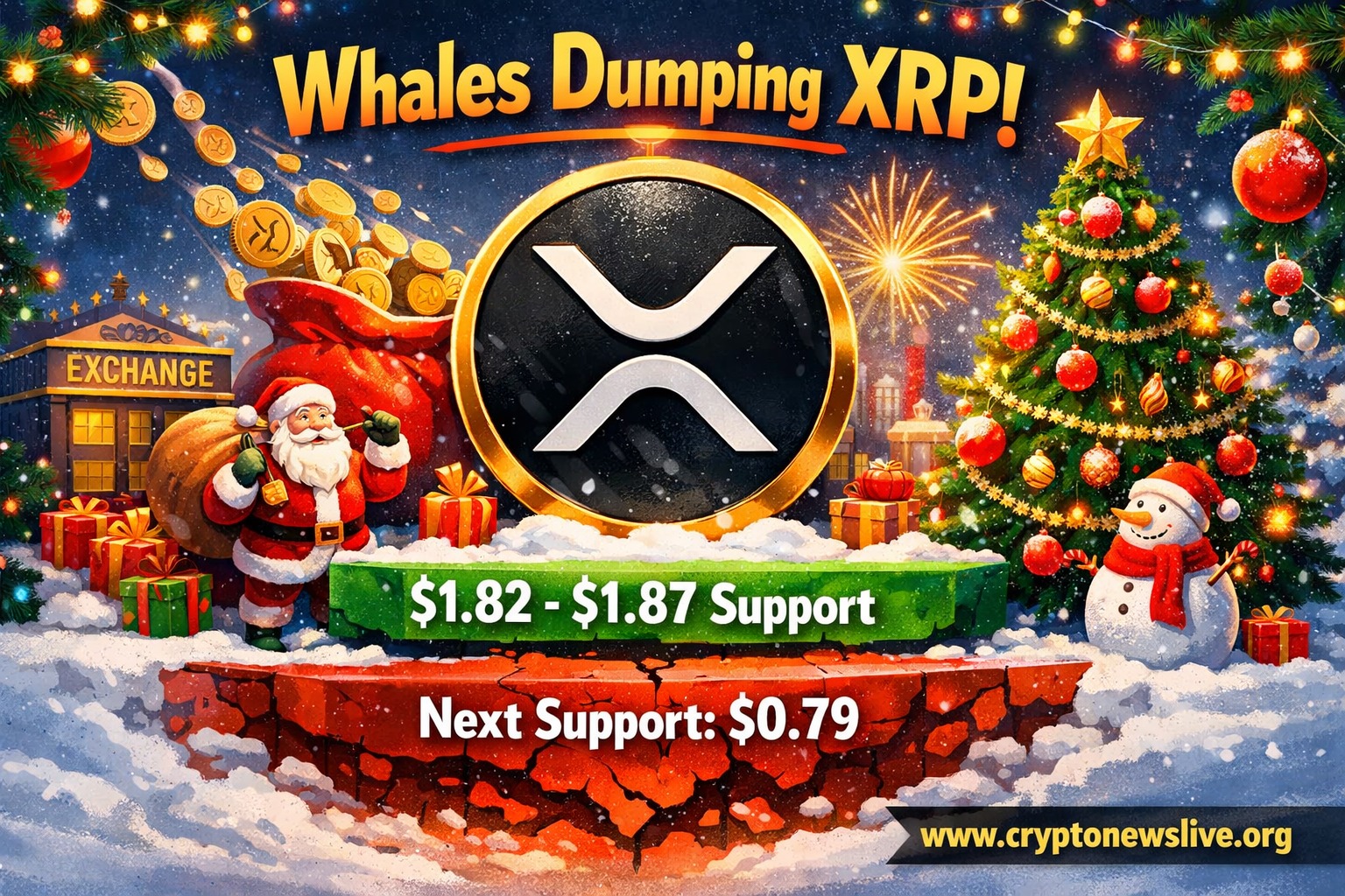 XRP Whales Dump ETF Hype: Crash to $0.79 Next?