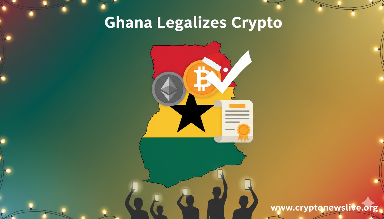 Ghana Makes Crypto Trading Legal for 3 Million Users