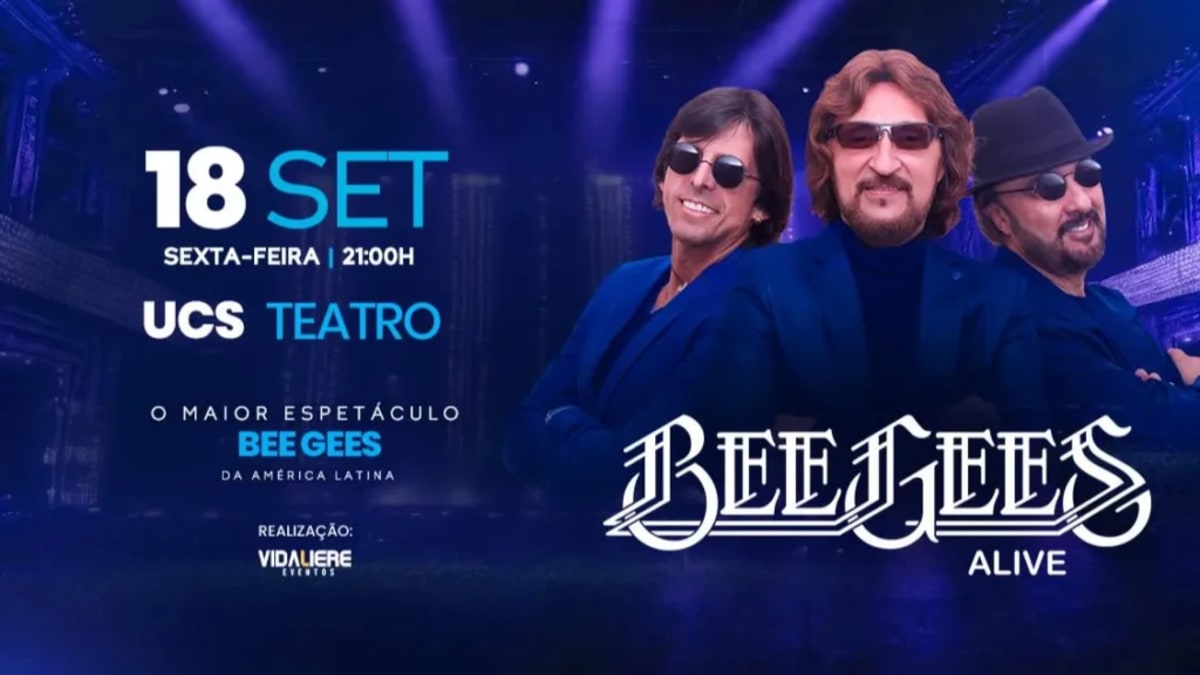 Bee Gees Alive 2026 em Caxias do Sul (RS)