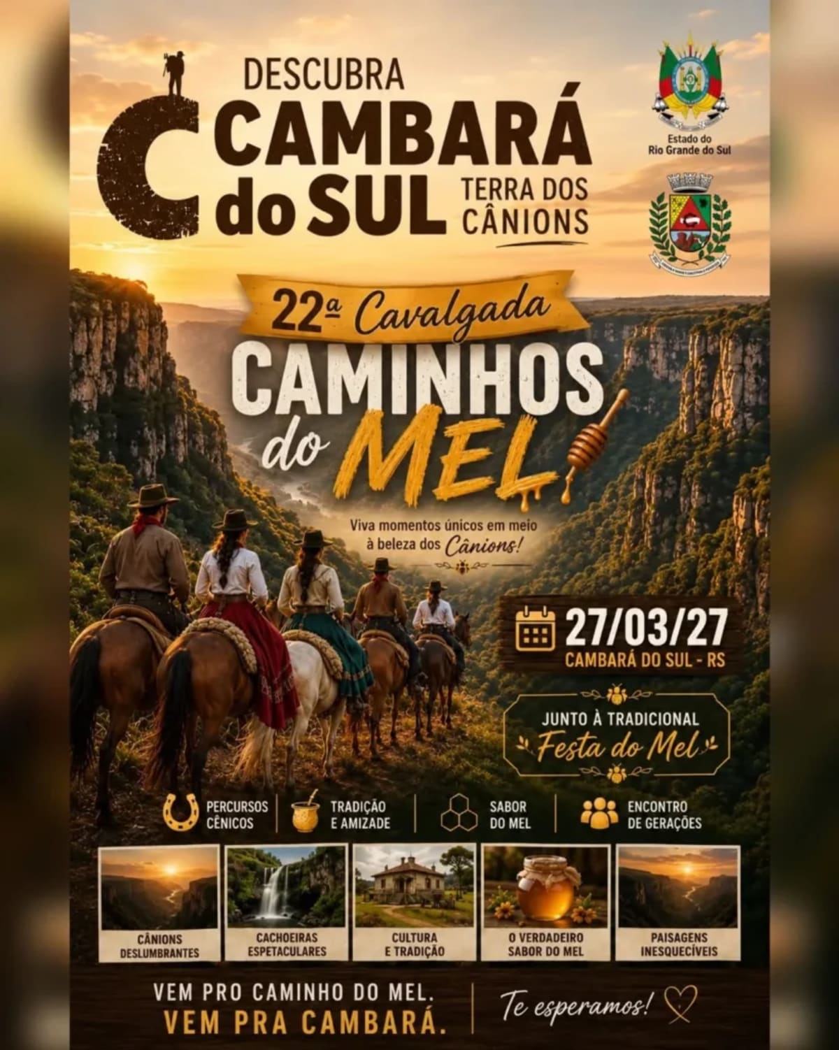 22ª Cavalgada Caminhos do Mel em Cambará do Sul (RS)