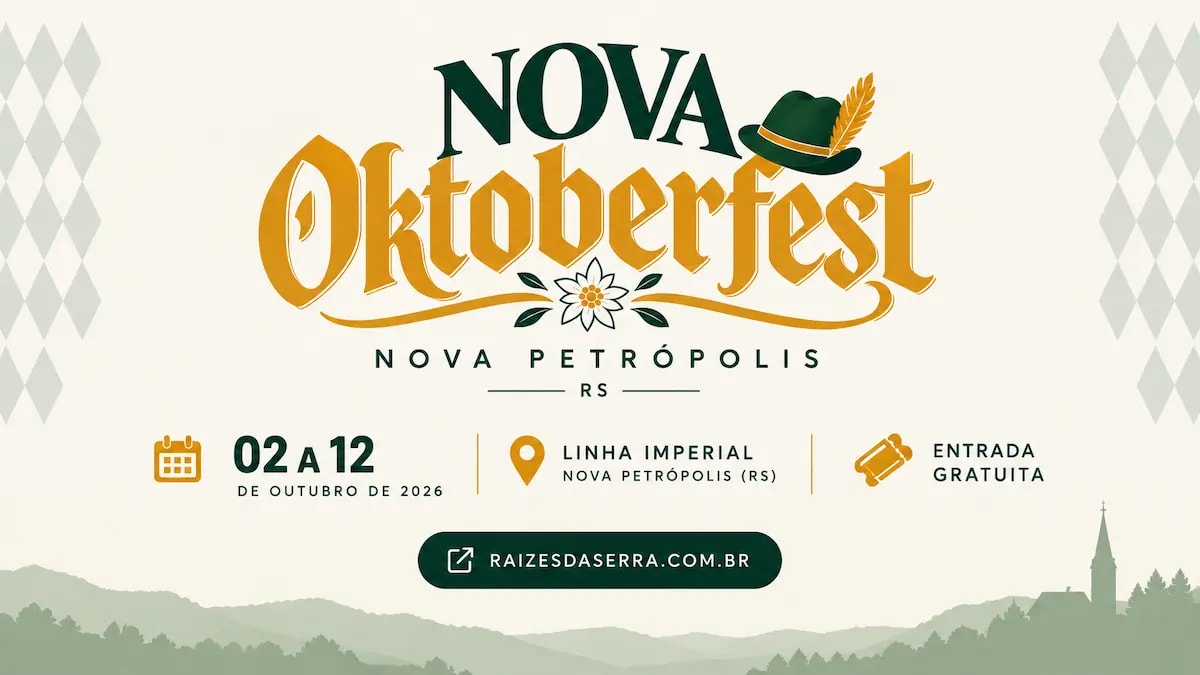 5ª Nova Oktoberfest 2026 em Nova Petrópolis (RS)
