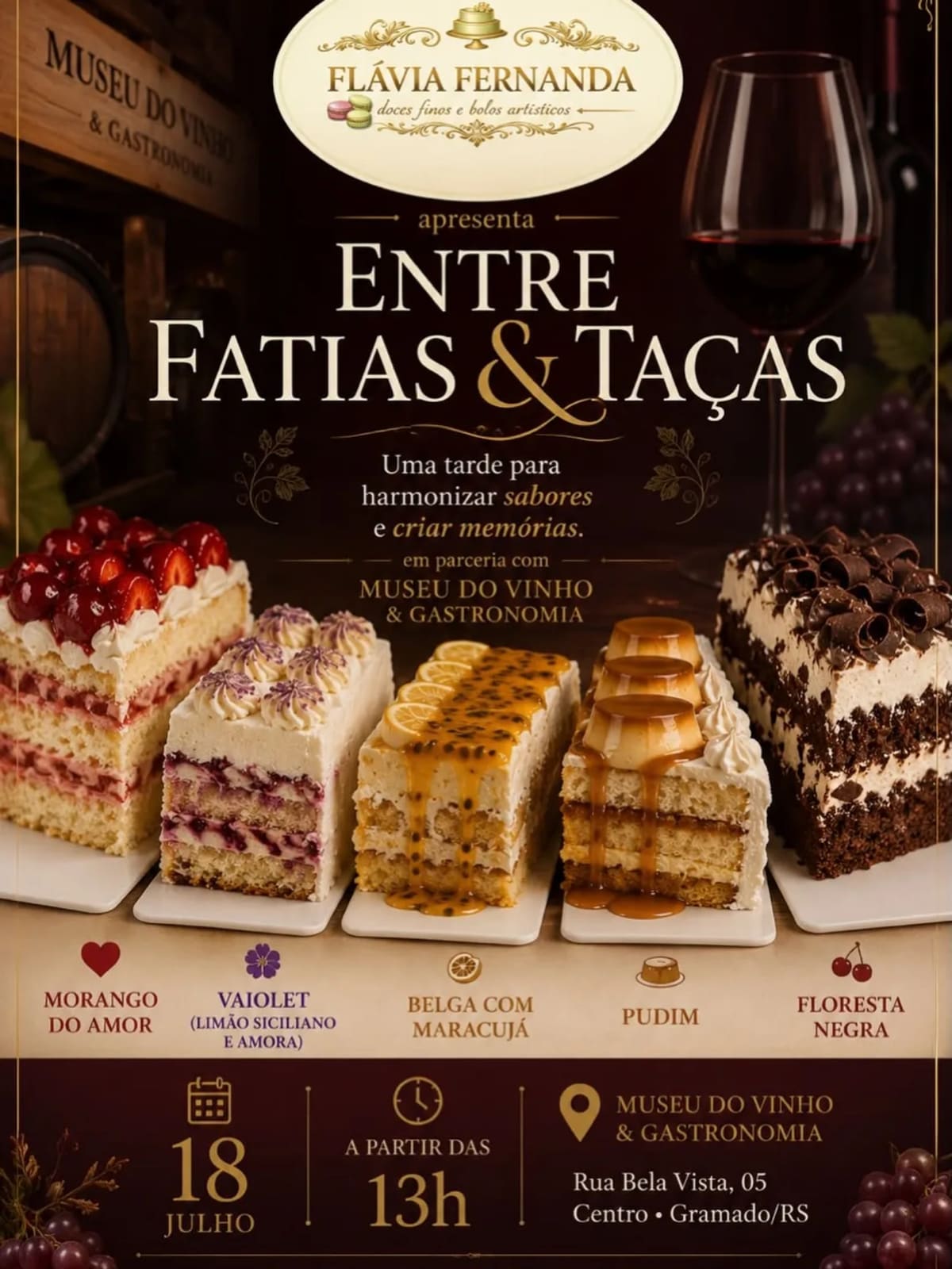 Entre Fatias & Taças em Gramado (RS)