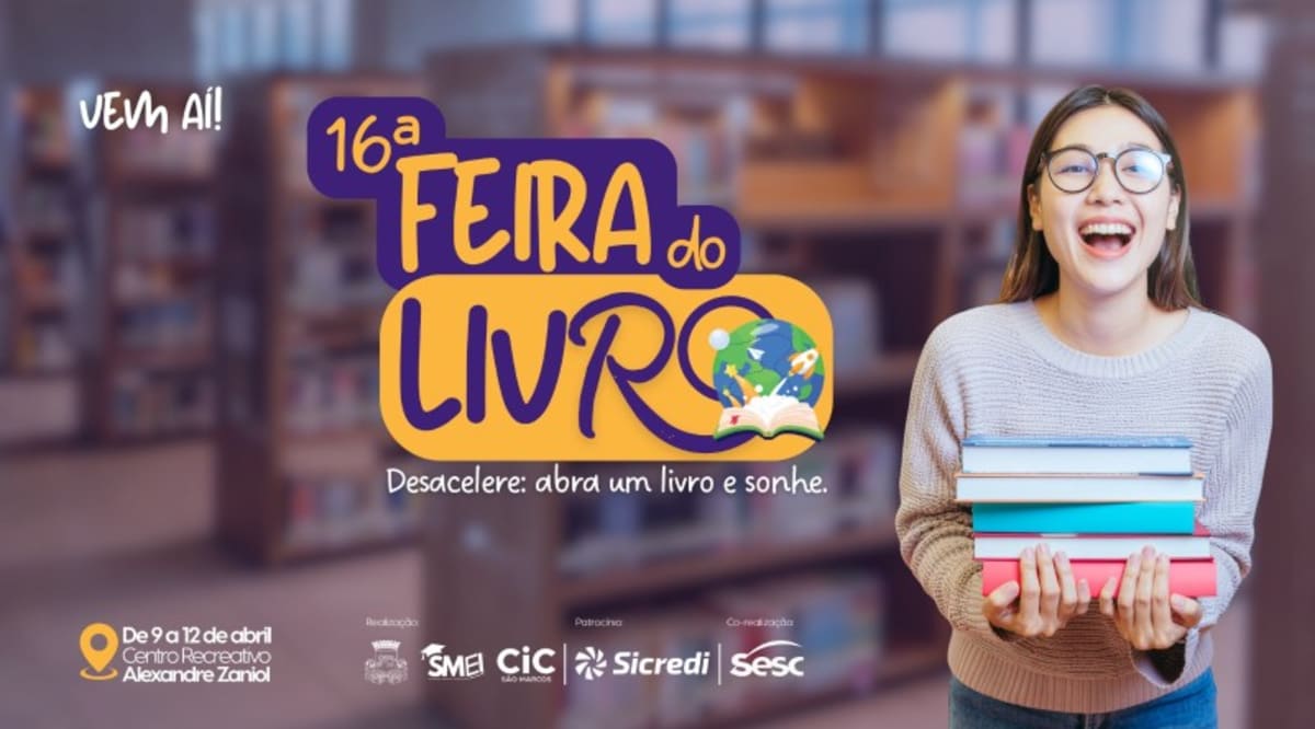 6ª Feira do Livro 2026 em São Marcos (RS)