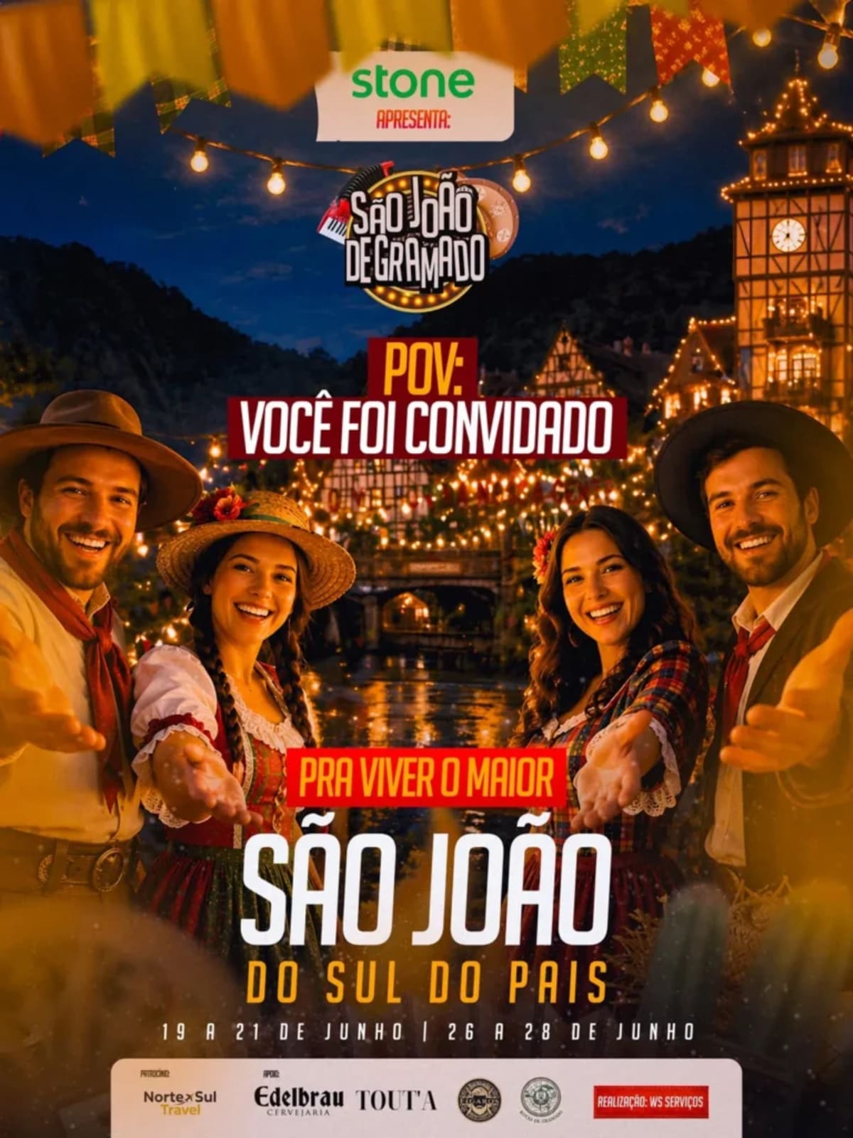 Festa de São João 2026 em Gramado (RS)