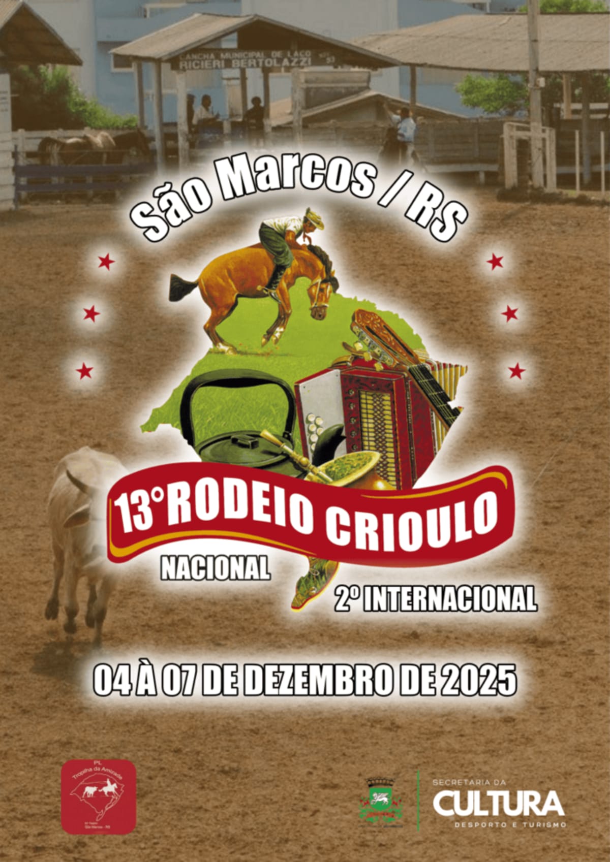 13º Rodeio Crioulo Nacional e 2º Internacional | 4 a 7 de Dezembro 2025 em São Marcos (RS)